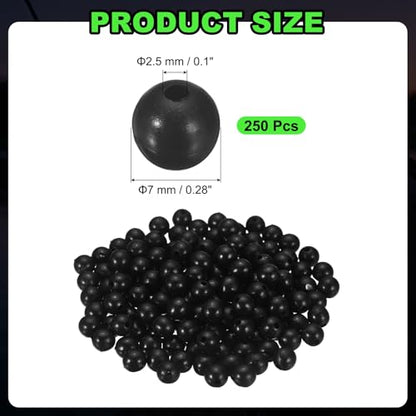 Fishing Beads, Plastic Round Hard Bait Egg Lure Rig Freshwater Saltwater for Fishing Rigs for Catfish Rig Outdoor Tackle Tool - size: 7mm