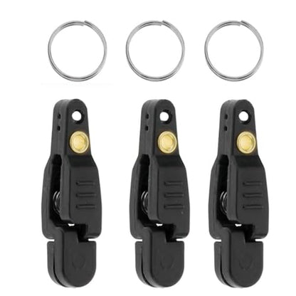 Line Clip Snap Weight Release Clip for Offshore Fishing Planer Board Kite Heavy Tension Snap Release Clip Downriggers Outrigger Release Clips - style: 3pcs Black