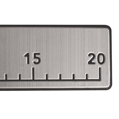20" EVA Foam Fish Ruler with Peel & Stick Backing for Boats, Kayaks, Coolers, or Personal watercraft, Easy to Read 6mm Thick, Milled Fish Measuring Board (Gray) - color: Gray
