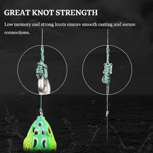 4 Strands Braided Fishing Line, Super Strong PE Abrasion Resistant Braided Lines, Fishing Line for Saltwater and Freshwater, High Sensitivity and No Stretch Superline - color: Darkgreen, size: 328yd-30lb