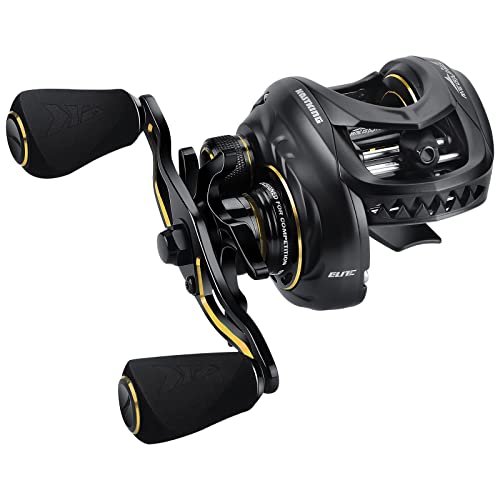 KastKing MegaJaws Elite Baitcasting Fishing Reel, New AutoMag Dual Braking System, Only 6.7oz, 17.64 LBs Carbon Fiber Drag, 11+1 Shielded BB, High Speed 5.4:1 to 9.1:1 Gear Ratios - size: Right - 7.2:1, style: Megajaws Elite