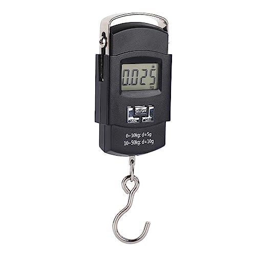 FLEXMAN Digital Hanging Scale, 50Kg Night Vision LCD Display Fishing Scale, Portable Luggage Scale with Handle for Travel Farm Hunting Fishing Outdoor