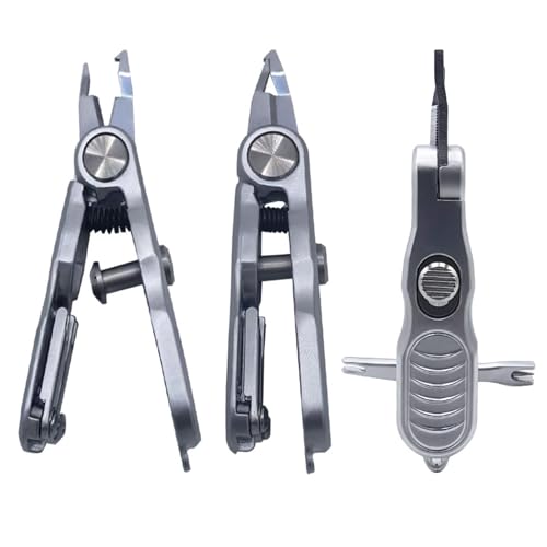 Precisions Fishing Scissors Line Cutter with Line Cutter Rings Opener Compacts Design for Fishing Braided Lines Cutting Nipper Scissors