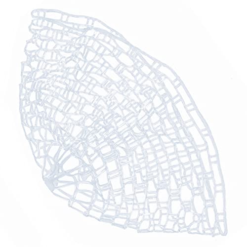 Fly Fishing Net, Fishing Landing Net 39.37inch Rubber Fish No Knot Soft Sinkers Throw Netting Replacement Mesh for Outdoor Freshwater Saltwater Bait Shrimp Trap Trout Bass Safe Catch Release