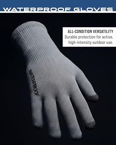 FROGG TOGGS Unisex Waterproof Gloves - color: Gray, size: Small-Medium