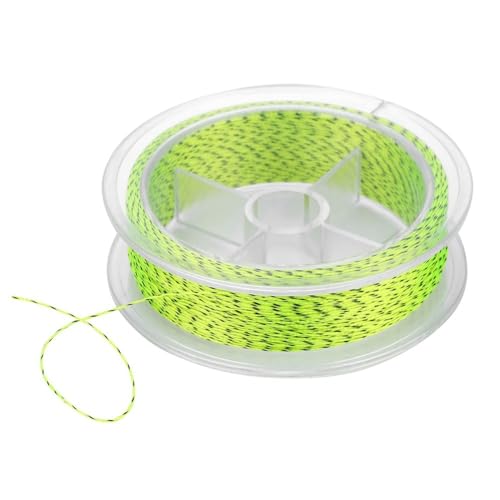 2PCS 164ft Fly Fishing Line – 8-Strand Line Floating Backing for Freshwater & Saltwater, High-Visibility Colors - color: Yellow&Black-30lb