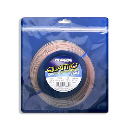 Hi-Seas Quattro 100% Fluorocarbon Leader - size: 25 Yard, 100 Pound Test