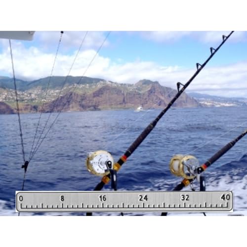 EVA Foam Fish Ruler 40 Inches Waterproof Measuring Mat Backing Adhesive Foam Sticker Measuring Ruler for Boats Sailboats Yachts Kayaks (40") (Brown)