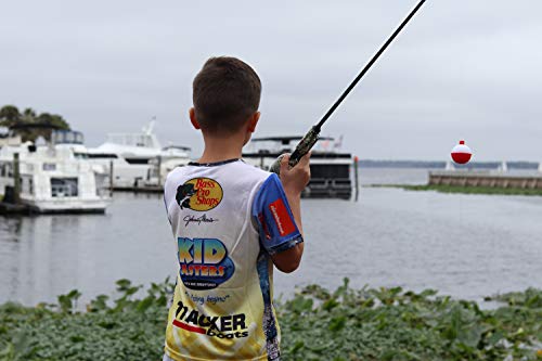 Kid Casters Tangle-Free Fishing Combo | Spincast Reel & Practice Casting Plug with Bobber | 34" Tangle-Free Combo | Pre-spooled 6-lb Line | Blue | Spincast Reel, Practice Casting Plug with Bobber, 34" Tangle-Free Combo, Pre-spooled 6-lb Line