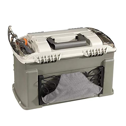 Plano Elite Series Ultimate Angled Tackle System, Graphite & Sandstone, Includes 6 StowAway Utility Boxes, Premium Tackle Storage for Fishing Gear and Accessories, Waterproof Case