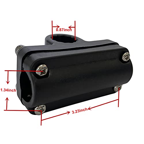 HiUmi Adjustable Rotatable Plastic Fishing Rod 3 Mount Rack Holder Bracket Boat Canoeing Rowing Mount Kit Kayak Side Rod Holder - color: RH50-2Pack