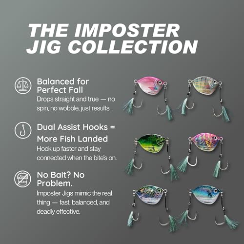Imposter Jig, Bonita Pattern, Slow Pitch Fishing Lure, Inshore and Offshore - size: 200 Gram