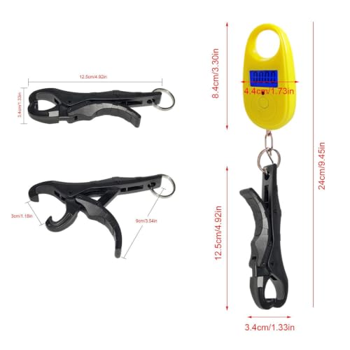 Fishing Scale Small Portable Handheld | Scale Fish Controller for Fishing - color: Yellow