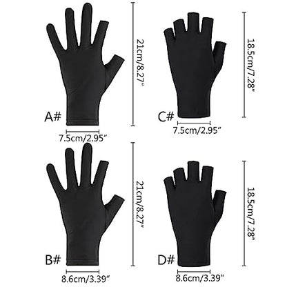Uv for Protection Fishing Fingerless Gloves Light Breathable Sunscreen Driving Anti Uv for Outdoor Cycling Men Sun - color: B