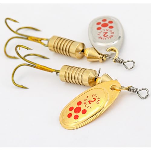 10Pcs Spinner Baits Set Fishing Lures Metal Baits Trout Fishing Baits Sequins Crankbait Outdoor Fishing Accessories