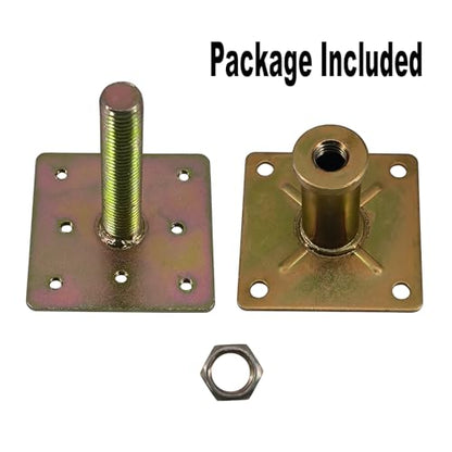 Adjustable 4 1/3" - 7" House Floor Jacks Mini Screw Post Pole for Leveling, Galvanized, 6 Pack - size: 4.3-7 inch