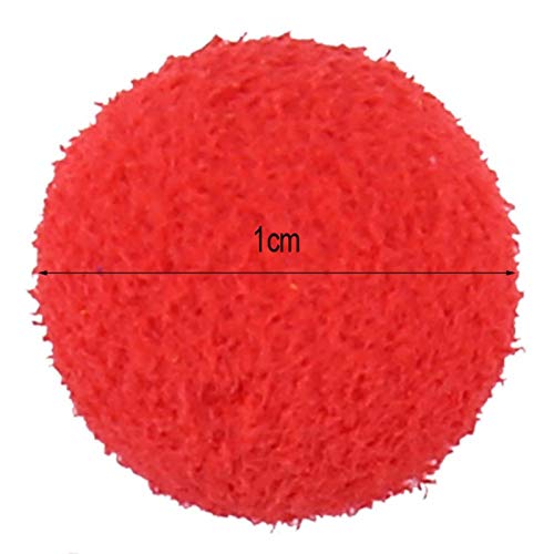 Floating Lure, 30Pcs/Lot Carp Fishing 10/12mm Foam Pop Up Soft Pellets Baits Fishing Bait Eggs - color: Red(Strawberry) 10MM