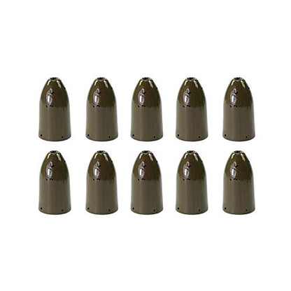 Croch 10 Pack Tungsten Fishing Weight for Bass Fishing Pitching and Flipping Sinker Size Sizes 1/8 1/4 3/8 3/16OZ - color: Green