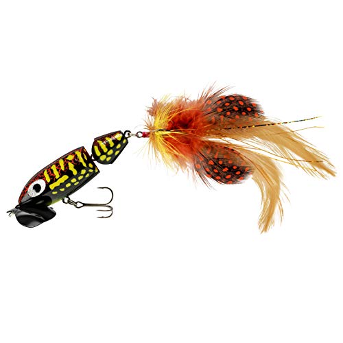Arbogast Jointed Jitterbug 2.0 Topwater Bass Fishing Lure, 2 1/2 Inch, 3/8 Ounce - color: Coach Dog