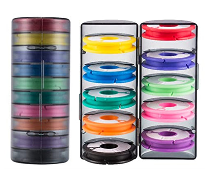 Toasis Fishing Snelled Hook Holders Tenkara Line Keepers Fishing Leader Rig Storage Spools (10 Spools) - size: 10 Spools