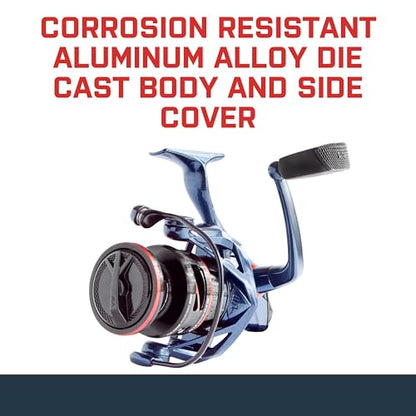 SEVIIN GSW Saltwater Spinning Reel - Engineered for Ultimate Durability, Corrosion Resistance & Dependability in Harsh Saltwater Conditions, Smooth Operation & Elite Performance - style: 3000 W/ 6.0:1 Gear Ratio