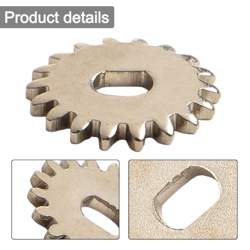 Spinner Wheel Ratchet Gear for Fishing Reels – Metal Replacement Part for Spindle Assembly, Left/Right Hand Swap Design, 11.5–23 mm Diameters, 1 g Lightweight, Pack of 1 - size: 1
