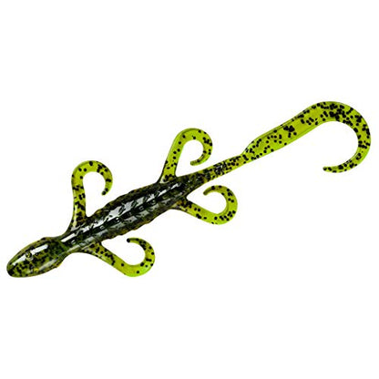 YUM Lizard Ultimate Finesse Lizard Soft Plastic Swim-Bait Bass Fishing Lure with Curly Legs and Tail - color: Watermelon Seed