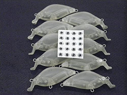 Blank Unpainted Minnow Crankbait Topwater Lipless Jerkbait Fishing Lures - color: UPC503