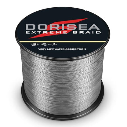 Extreme Braid 100% Pe Grey Braided Fishing Line 109Yards-2187Yards 6-550Lb Test Fishing Wire Fishing String-Abrasion Resistant Incredible Superline - size: 100m/109Yards 200lb/0.75mm(8Strands)