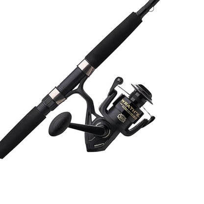 Penn Wrath II Spinning Reel and Fishing Rod Combo - size: 5000 Size Reel - 8' - Medium Heavy - 2pc