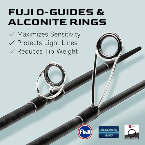 HANDING Magic L BFS Rod 2-Piece Ultralight Casting & Spinning Rod for Trout Crappie Bluegill Yellow Perch Sunfish, for BFS Fishing - size: 5'6'' - L - Moderate Fast - 2pcs, style: Spinning