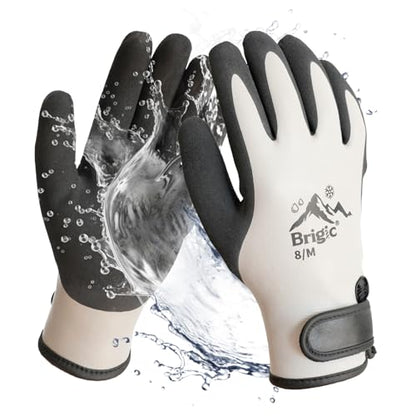 Waterproof Weatherproof Winter Work Gloves, Gray, Ideal for Gardening & Outdoor Tasks - size: X-Large