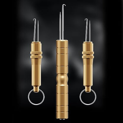 Retractable Fishing Hooks Extractor Hook Puller Fish Line Knotter Tool Fishing Hook Separator Aluminum Fish Line Remover Fishing Line Knotter Hook Needle Fishing Knot Tying Tool Fishing Knot Tying - color: Magnet Looper