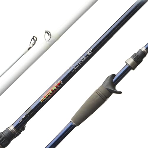 Duckett Fishing Jacob Wheeler Signature 2.0 Casting Rods, Spinning & Crankin' Rods, Pro Angler Designed, Extremely Lightweight & Balanced Sensi-Touch Multi-Modulus Blanks - size: 7'2" Medium Heavy Fast Casting