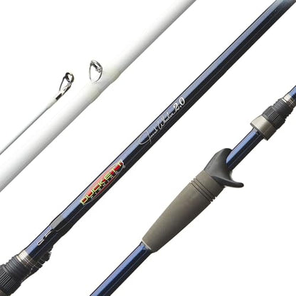 Duckett Fishing Jacob Wheeler Signature 2.0 Casting Rods, Spinning & Crankin' Rods, Pro Angler Designed, Extremely Lightweight & Balanced Sensi-Touch Multi-Modulus Blanks - size: 7'6" Heavy Moderate Fast Casting