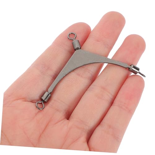 Sea Fishing Three-Prong Swivel Way Swivel Fishing Swivels Three Way Fishing Swivels Fishing - size: 6.30X4.00X0.20CM