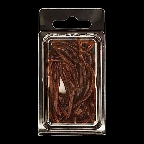Lures Baits Soft Artificial Earthworm Freshwater Saltwater Bass Soft Lures Fishing Accessories Lifelike-Fake Bloodworm-grub - color: 3.5cm50 Pack Luminou
