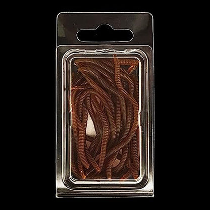 Lures Baits Soft Artificial Earthworm Freshwater Saltwater Bass Soft Lures Fishing Accessories Lifelike-Fake Bloodworm-grub - color: 3.5cm50 Pack Luminou