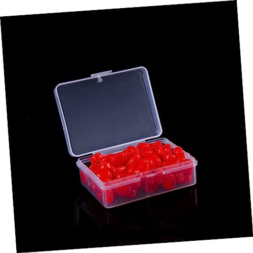 Toyvian 50Pcs Artificial Corn Fishing Lures Red Soft Baits for Carp and Bream Freshwater Saltwater Use Reusable PVC Material Simulation Floating Baits with Sweet Corn Scent for Rivers