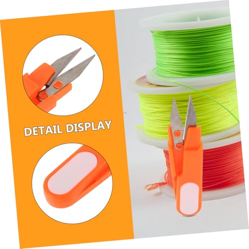 ibasenice Fishing Line Cutters Set Small Plastic Scissors Precision Braid Cutting Shears for Anglers Portable Mini Scissors for Crafts