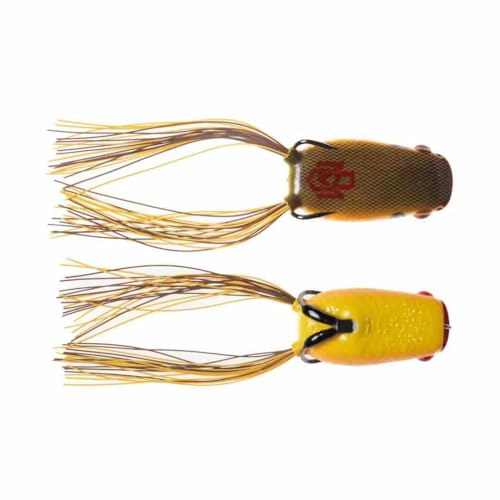 Bass Mafia Cannonball Poppin Frog 2.6" 5/8 oz - color: Chartreuse Perch