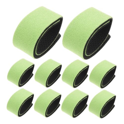 DOITOOL 10pcs Fishing Rod Tie Straps for Outdoor Angling and Boat Fishing Trips Non-Slip Elastic Fabric and Neoprene Bands for Space Saving and Easy Attachment