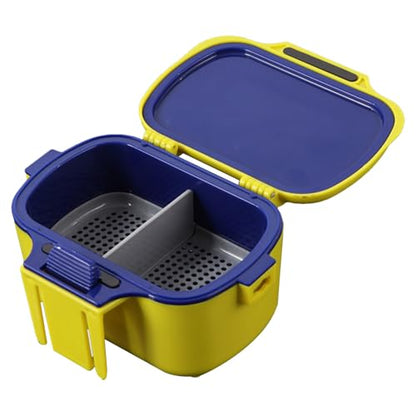 Insulated Container Case - Bait Storage Box, Waterproof Live Worm Holder | Compact Bucket Organizer, Outdoor Fishing Gear Carrier for Boat, Kayak, Pier, Ice Angling Expedition