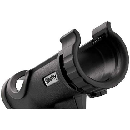 Scotty #230 Powerlock Rod Holder with #241 Side/Deck Mount, Adjustable Boat Fishing Rod Holder, Universal Cradle Design, Side or Deck Mount Installation, Marine-Grade Construction - color: Black