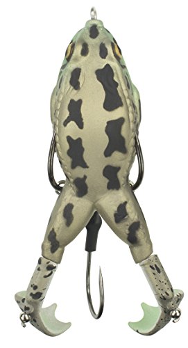LUNKERHUNT - Frog Bait for Bass Fishing | Soft Hollow Body Weedless Frog for Bass Fishing and Trout | Weedless Realistic Bait Frog Lure, Freshwater with Sharp Hooks Lures and Double Propellers Feet - style: Rocky Toad