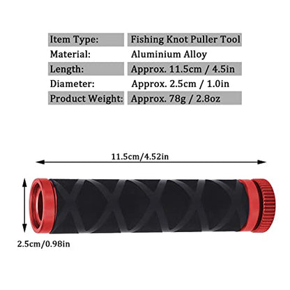 OUKENS Fishing Line Dragger, Fishing Knot Puller Tool Assist Fishing Line Knotting Device Tension Line Dragger for Fishing - color: Red