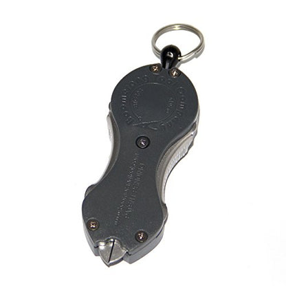 Boomerang Tool Company SNIP Fishing Line Cutters with Retractable Tether and Stainless Steel Blades that Cut Braid, Mono and Fluoro Lines Clean and Smooth! - style: Original Snip Grey