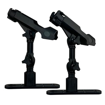 2 Pack Fishing Rod Holder with Track Mount Universal T-Shaped Screw Mounted on Rail for Kayak, Canoe, Fishing Boat - color: 2Pack Extender Rod Holder with Rail