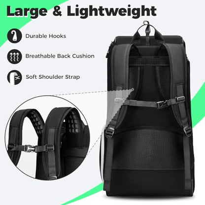 YOREPEK Football Bag Backpack for Youth with Shoe Pocket for Training Day | Football Equipment Bag Fits All Gear, Insulated Pocket, Padded Straps for Comfortable Carry, Players Practice Game Day
