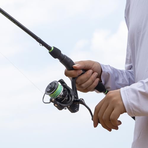 KastKing Zephyr Dual-Tip Fishing Rod and Reel Combo,Spinning & Baitcaster Combo,Dual Tips Section for Different Powers,IM6 Graphite 2-Piece Rod with Extra Tip,Sensitive & Powerful,Freshwater Fishing - style: Spin: 6'0"- Ml& M- Dual-tip Rod - 2000 Reel(bla